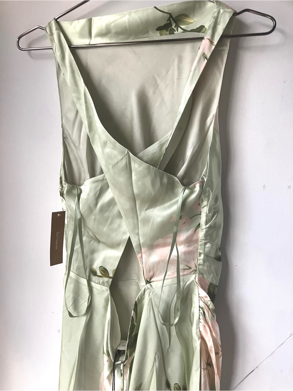 Few Moda o.p.t silk Maxi Dress in Soft Green - Picture 10 of 12